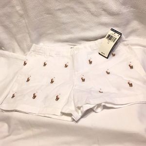 White Polo Shorts
